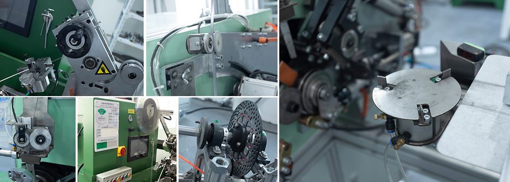Shop floor equipment: winding machines, presses, lathes and inspection